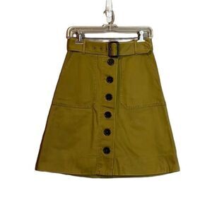 J crew button up skirt. Size 00